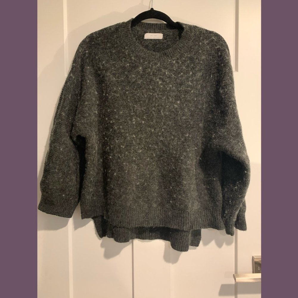 Marled grey women’s Oak + Fort sweater, size S